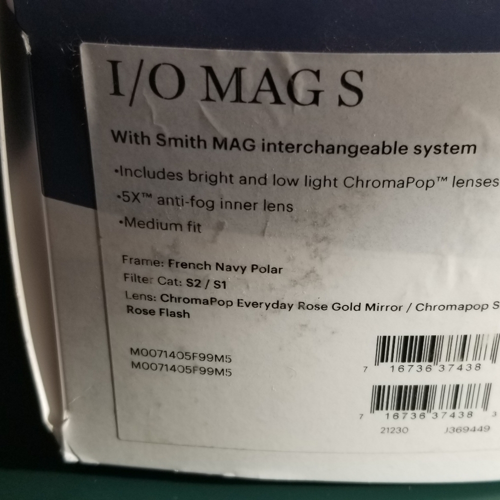 NIB Smith I/O Mag S \ Women's Goggles / Ski / Snowboard - Picture 6 of 6